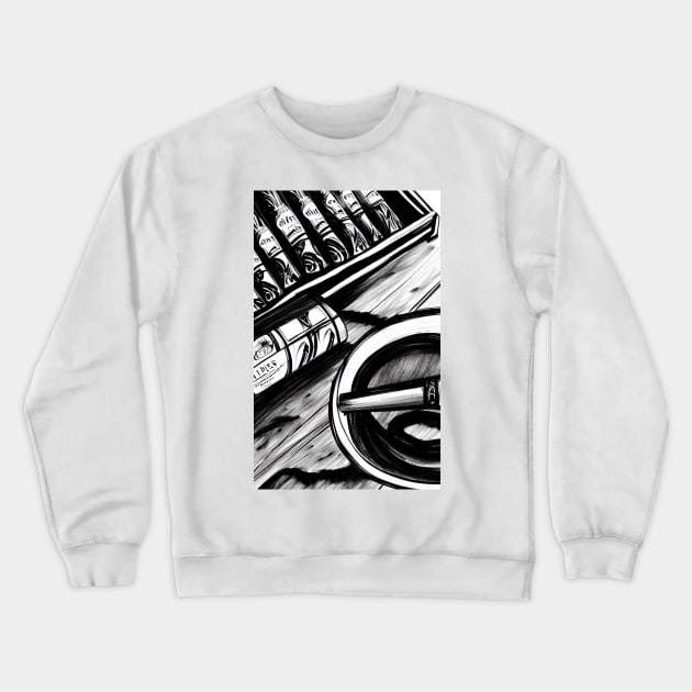 Cigars Crewneck Sweatshirt by BryanWhipple